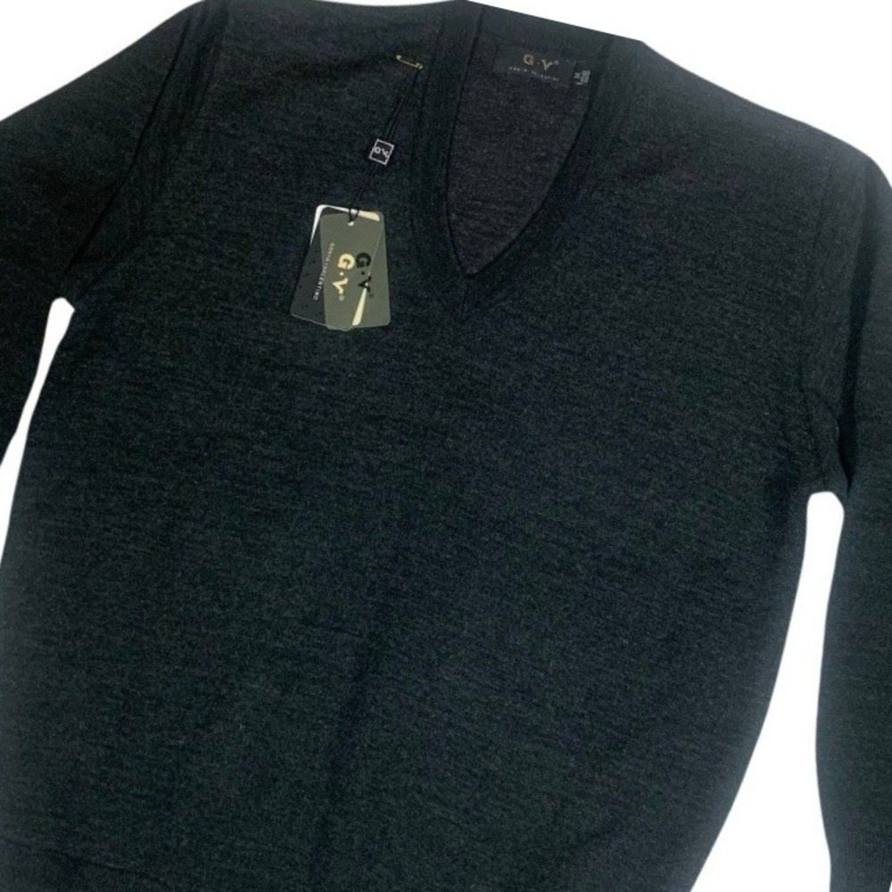 Genia Valentino Sweater Men's M Wool Blend V- Neck‎